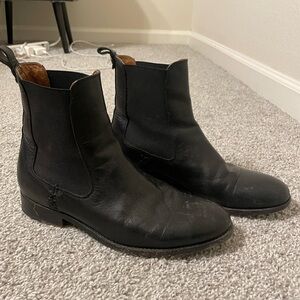 Frye black leather Chelsea boot